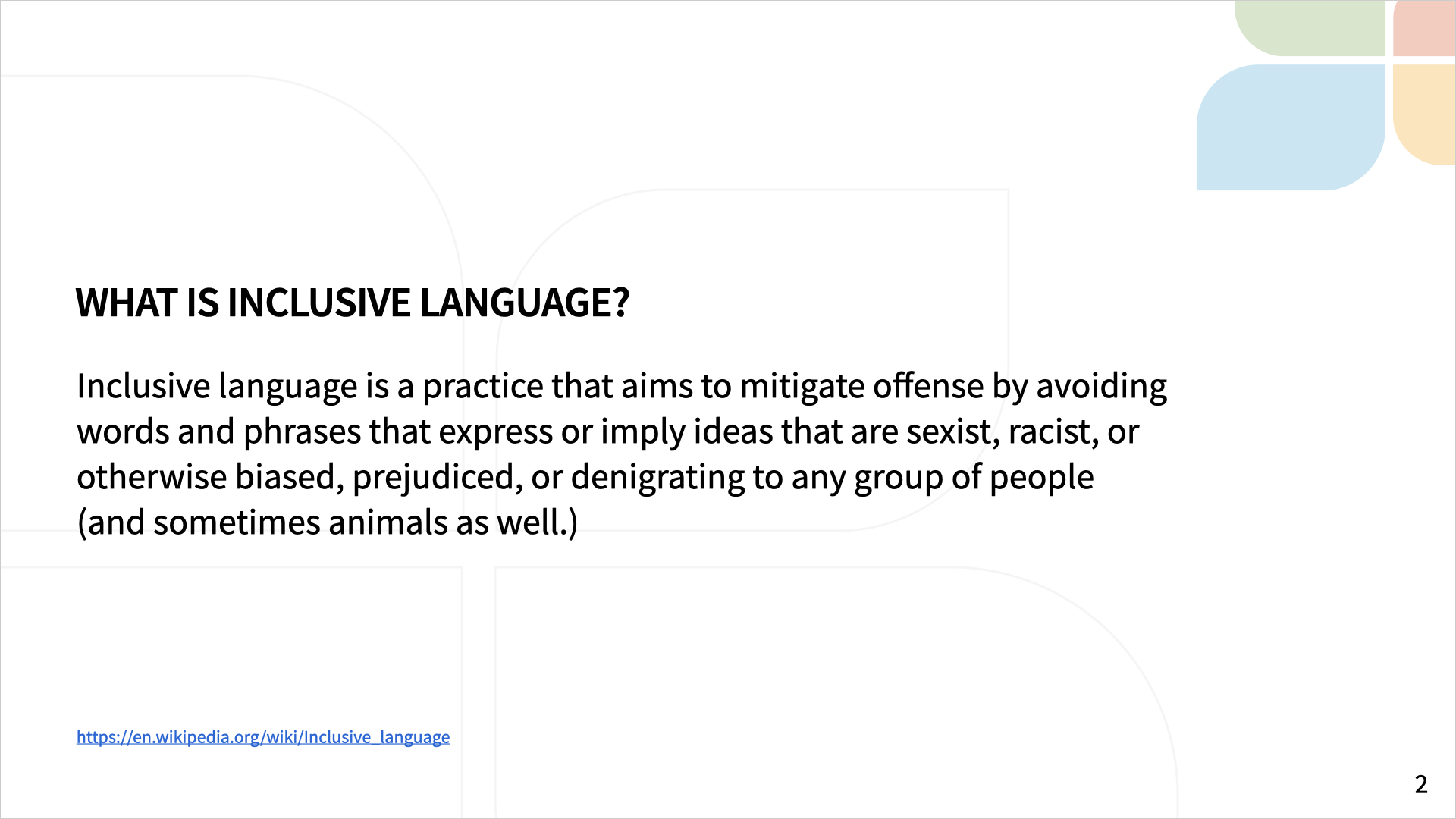 Inclusive Language Discussion Materials Slide 2